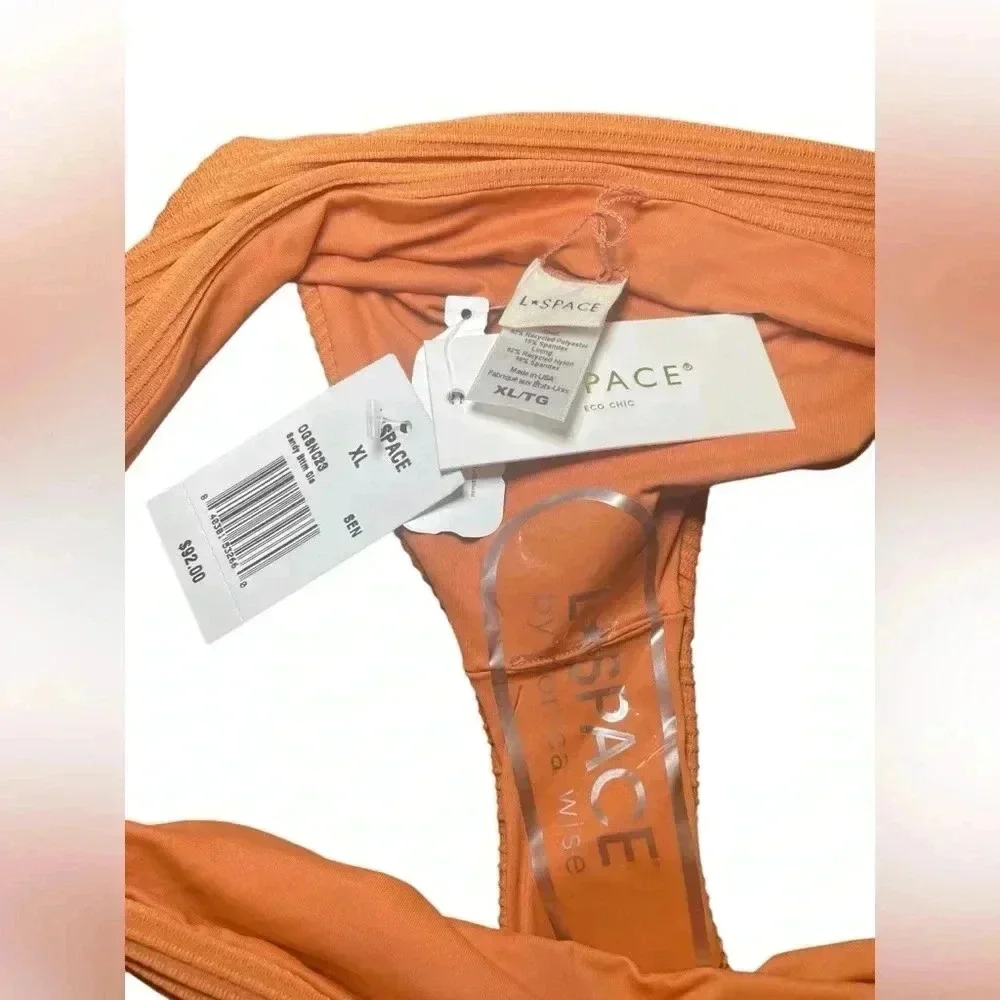 L*Space New NWT Orange Sandy Gia Ribbed Bottom Size XL
